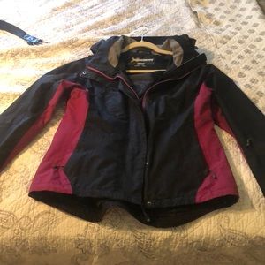 Black and purple jacket